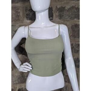 Women's Green Tank Top No Brand Coquette Neutral Tween‎
